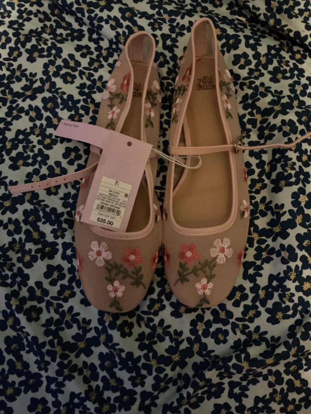 Mesh Pink Flats - Picture 2 of 2